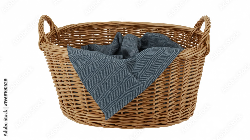 Obraz premium Creative basket with pixelated map of india inside it. isolated on white background