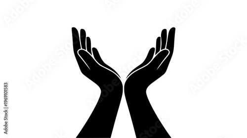 Worship Hands Silhouette Prayer Christian Faith Concept