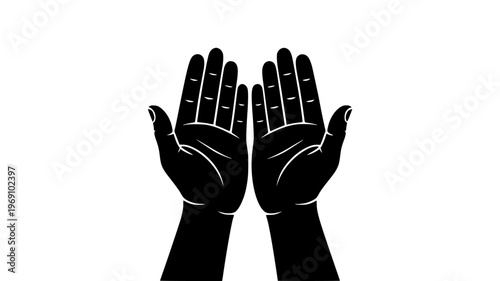 Worship Hands Silhouette Prayer Christian Faith Concept