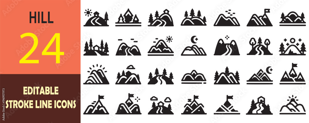 Fototapeta premium Black solid icons collection for technology and business, set of 28 vector symbols, digital interface and hardware glyphs for web design