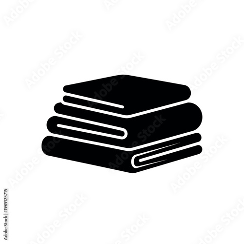Stack of folded towels icon.