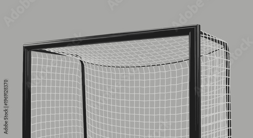 Soccer Goal Net Closeup - Sports Equipment and Game Concept
