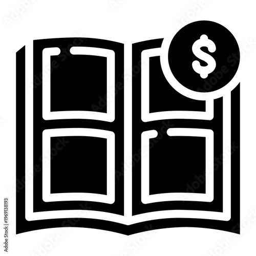 photo album glyph icon