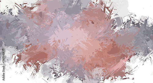 Abstract textured brush strokes in pastel pink grey and white hues evoking emotion