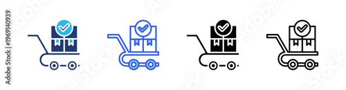 Procurement Multi Style Icon Set Vector 