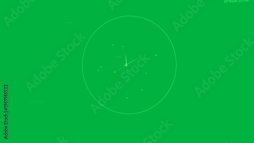 Receiving sensor updates, transparent radar plot adjusting vectors and tips, showing EPOCH 3650