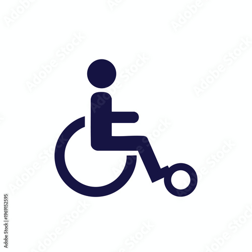 Silhouette of a person in a wheelchair, symbolizing accessibility