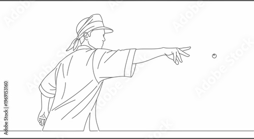 Young boy aiming a slingshot, focused expression, outdoor activity, childhood fun