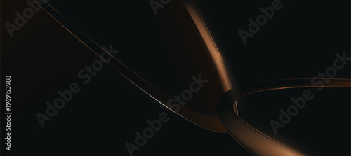 Luxury gold black curve background, abstract elegant background vector for branding presentation and ad poster