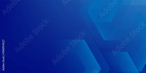 Abstract Hexagon Blue Tech Finance Fintech Background Abstract Pixel Pattern. Abstract Business Tech Simple Art Modern Abstract