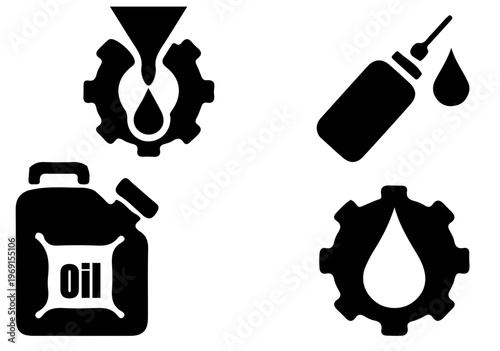 Oil industry vector illustration set,Petroleum energy concept vector illustration,Oil barrel and drilling rig vector design