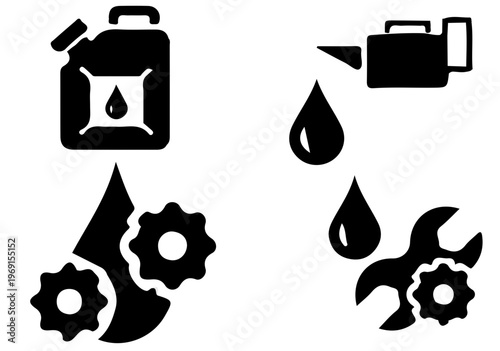 Oil industry vector illustration set,Crude oil extraction and refinery vector,Petroleum energy concept vector illustration