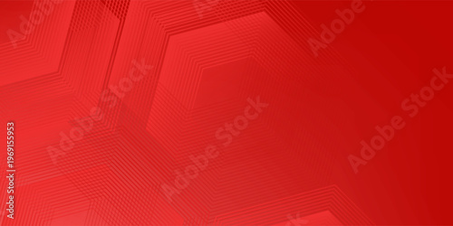 Abstract hexagon rendering of red abstract glass background simple