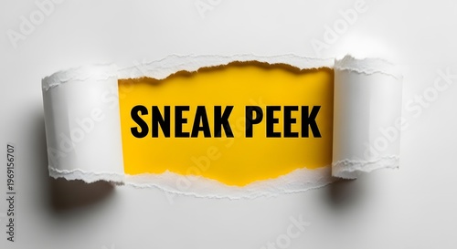 Sneak Peek Concept: Torn Paper Reveal