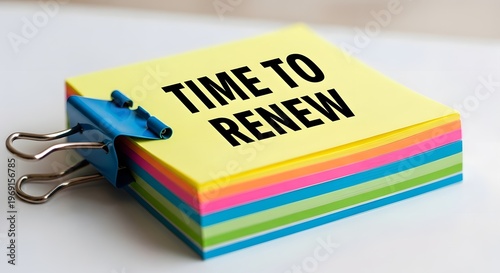 Time to Renew Reminder Notes