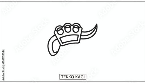 Tekko Kagi Ninja Weapon - Vintage Japanese Martial Arts Tool