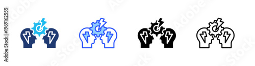 Conflict Management Multiple Style Icon Set Collection Pack Web Banner Vector 