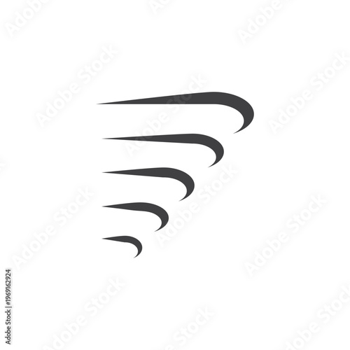 Tableau sur toile illustration of tornado symbol icon