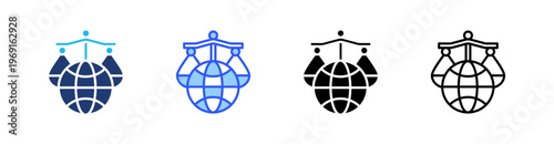 Diplomacy Multiple Style Icon Set Collection Pack Web Banner Vector 