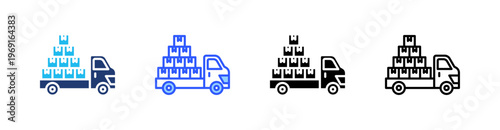 Distribution Multiple Style Icon Set Collection Pack Web Banner Vector 