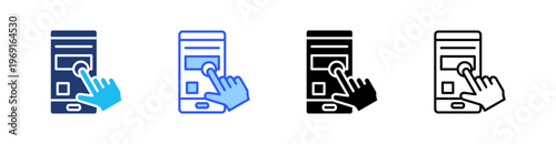 Subscription Multiple Style Icon Set Collection Pack Web Banner Vector 