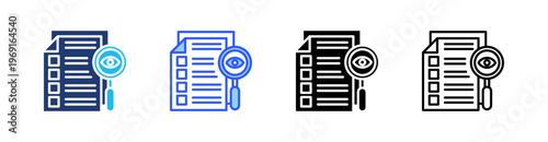 Proofreading Multiple Style Icon Set Collection Pack Web Banner Vector 