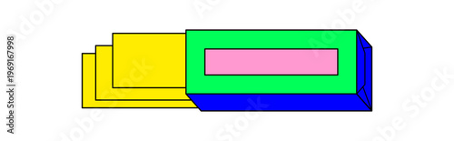 Cool retro y2k pink gum sticker patch cartoon graphic style. Pop bubble motif, candy accent and patch vibe for sweet mood. Chewing gum icon, sticker art for trendy aesthetic and fun retro pop