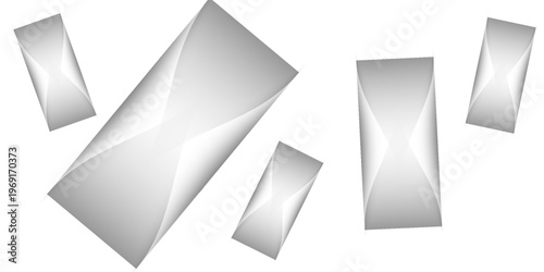 Abstract geometric background. Paper pattern wallpaper design, white texture like the sand of time shadows. Geometric transparent gradient rectangular shape, can be used for advertising.