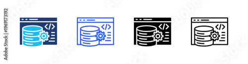 Caching Multiple Style Icon Set Collection Pack Web Banner Vector 