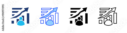 Consumer Confidence Multiple Style Icon Set Collection Pack Web Banner Vector 