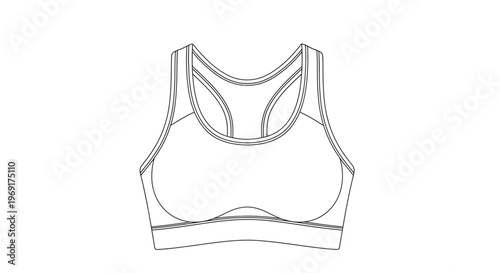 Stylish athletic performance apparel design for active women's fitness wardrobe essential