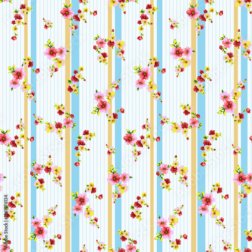 simple floral pattern with small flowers

