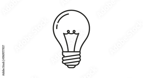 Light Bulb Icon Symbol Idea.