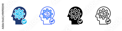 Interpretation Multiple Style Icon Set Collection Pack Web Banner Vector 