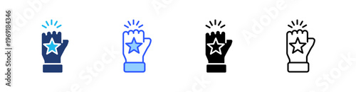 Empower Multiple Style Icon Set Collection Pack Web Banner Vector 