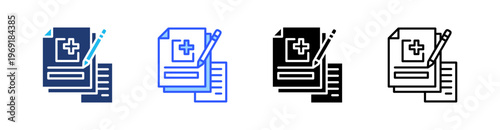 Create Multiple Style Icon Set Collection Pack Web Banner Vector 