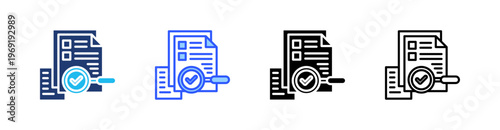 Evaluation Multiple Style Icon Set Collection Pack Web Banner Vector 