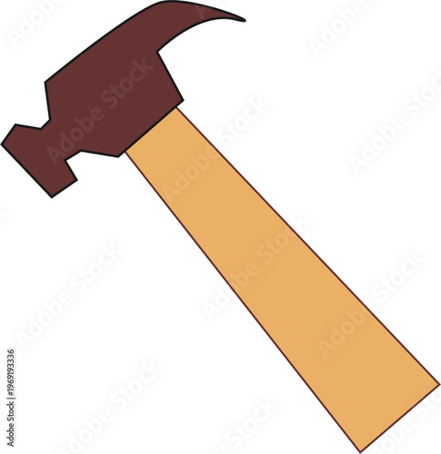 Vector illustration of hammer icon