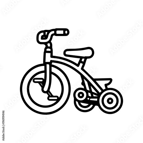 Tricycle Outline Icon