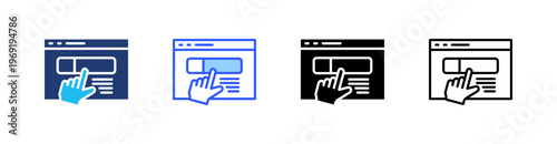 Subscription Multiple Style Icon Set Collection Pack Web Banner Vector 