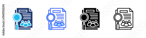 Screening Multiple Style Icon Set Collection Pack Web Banner Vector 