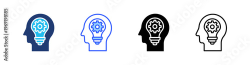 Comprehension Multiple Style Icon Set Collection Pack Web Banner Vector 