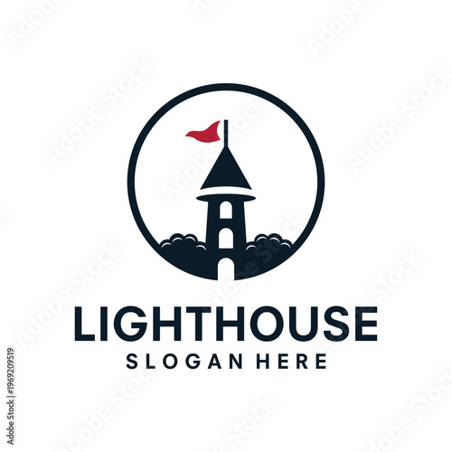 light house icon on white background vector illustration
