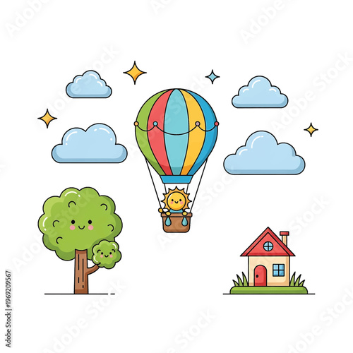 Colorful Hot Air Balloon Ride 2.