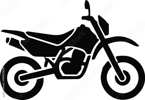 Military motorcycle dirt bike icon
