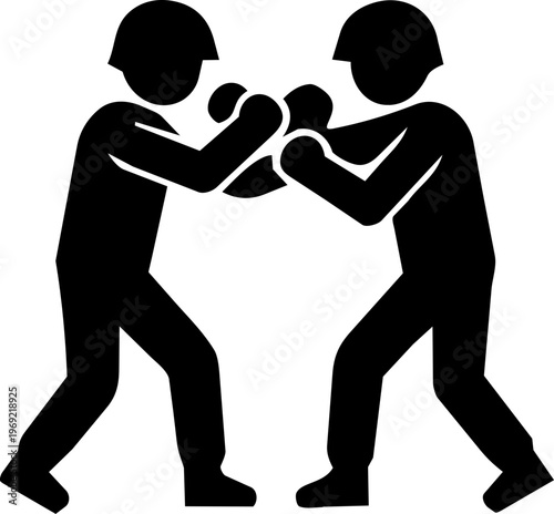 Hand to hand combat fight icon