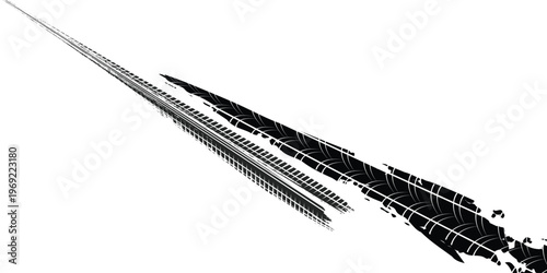 Tire tread marks, wheel textures, tire marks - car racing, motocross, drift, rally, off-road and others. modern