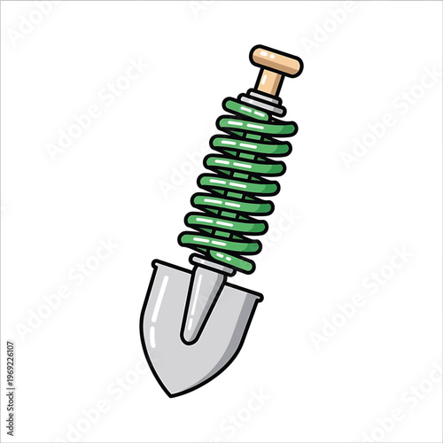 Fotografia Garden Trowel with Spring Handle.