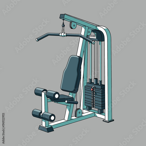 Multifunctional gym workout machine equipment.