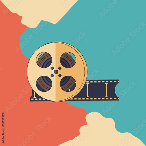 Film Reel Movie Cinema Tape.